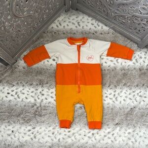 Cat & Jack Sweet As Can Be candy corn bodysuit baby 3-6 months Halloween party